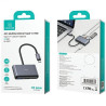 Usams 4in1 Adapter 2xUSB 2.0 / USB 3.0 / USB-C Hub