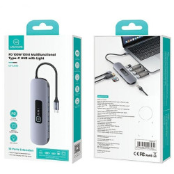 Usams 10in1 Adapter 3x USB 3.0 / TF / SD / USB-C / HDMI / RJ45 / VGA PD100W / Hub