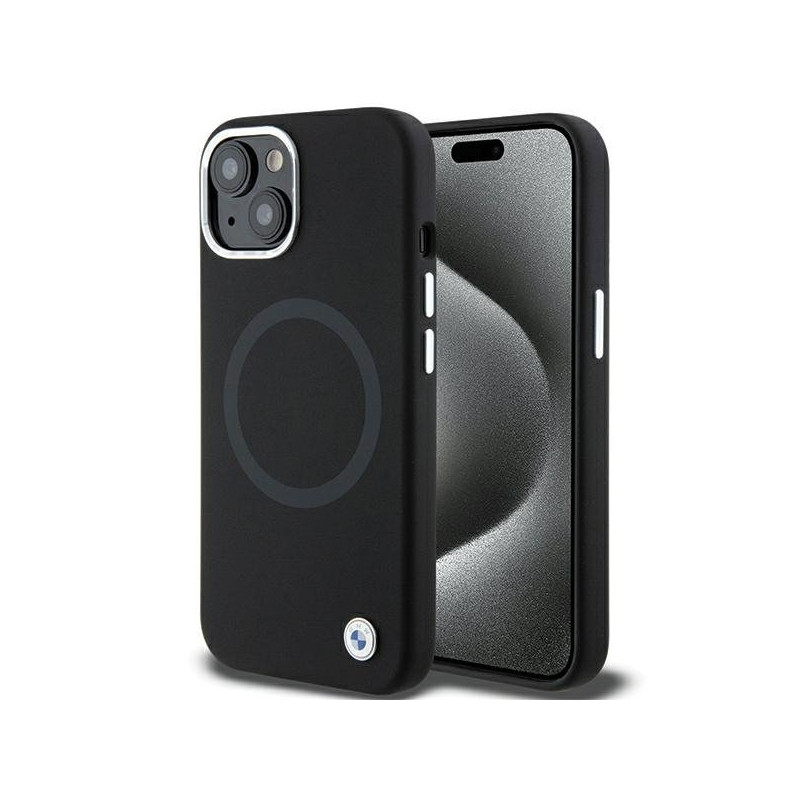 BMW BMHMP15SSILBK2 Back Case for Apple iPhone 15 / 14 / 13