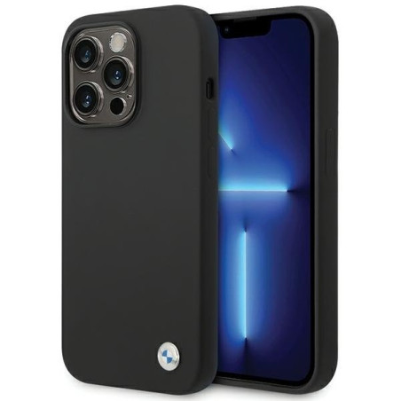 BMW BMHCP15LSILBK Back Case for Apple iPhone 15 Pro