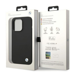 BMW BMHCP15LSILBK Back Case for Apple iPhone 15 Pro