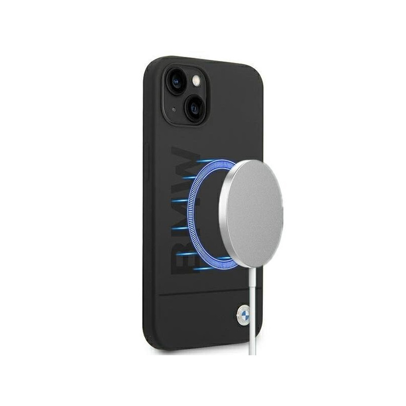 BMW BMHMP14MSLBLBK Back Case for Apple iPhone 14 Plus / 15 Plus