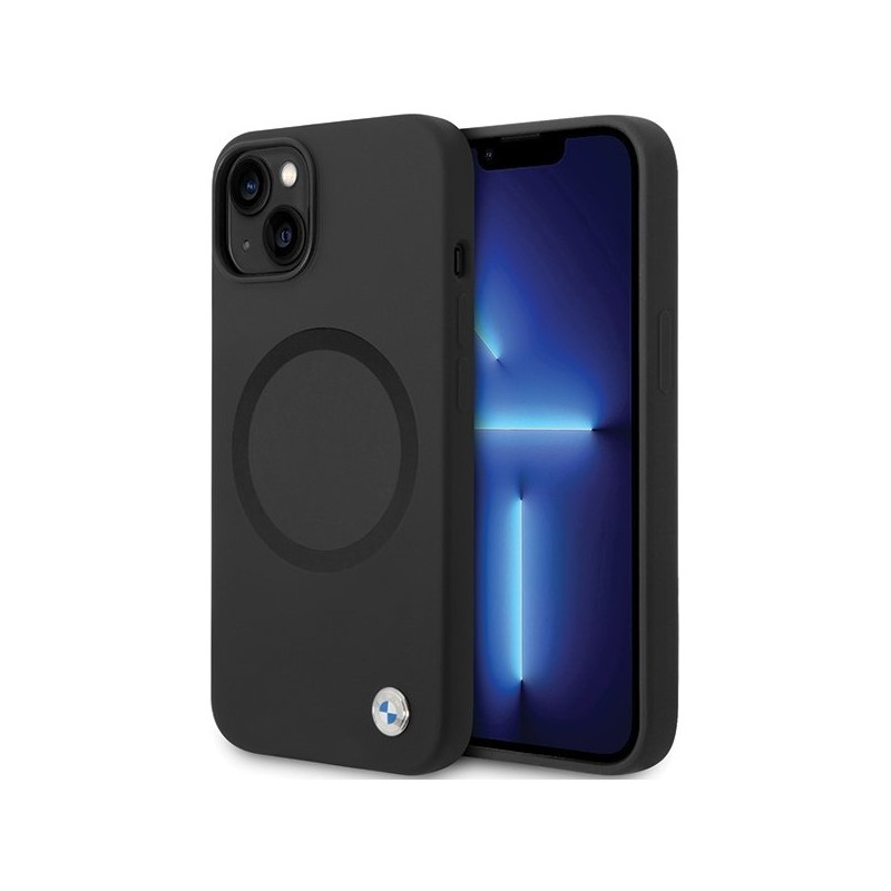 BMW BMHMP14SSILBK2 Back Case for Apple iPhone 13  / 14 / 15