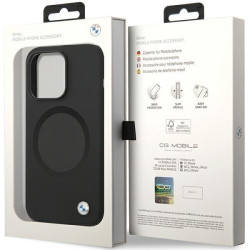 BMW BMHMP14XSILBK2 Back Case for Apple iPhone 14 Pro Max
