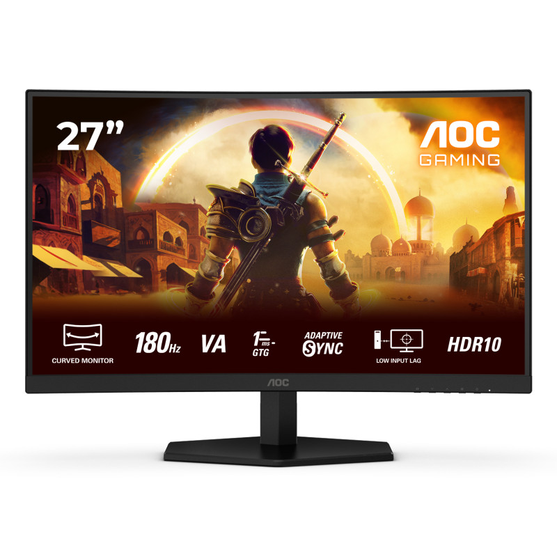 AOC G4 C27G42E kompiuterio monitorius 68,6 cm (27") 1920 x 1080 pikseliai „Full HD“ LED Juoda, Raudona