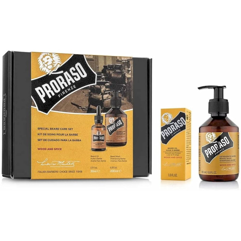 Proraso Wood And Spice Special Beard Care Set 30 ml + 200 ml