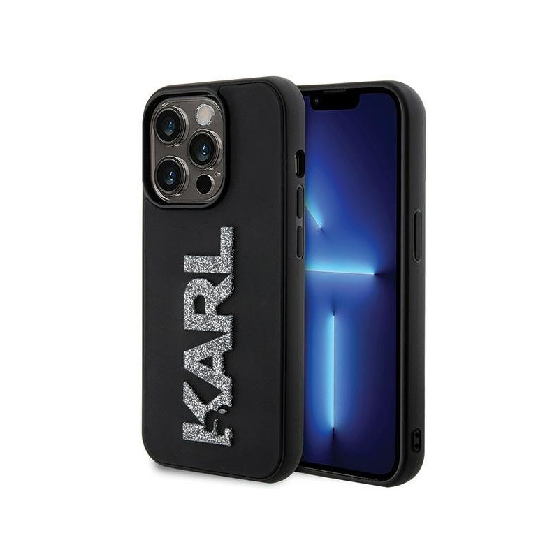Karl Lagerfeld KLHCP15L3DMBKCK Back Case for Apple iPhone 15 Pro