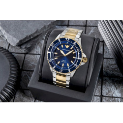 Emporio Armani World Explorer Solar Chronograph AR11738 Silver Blue 42mm