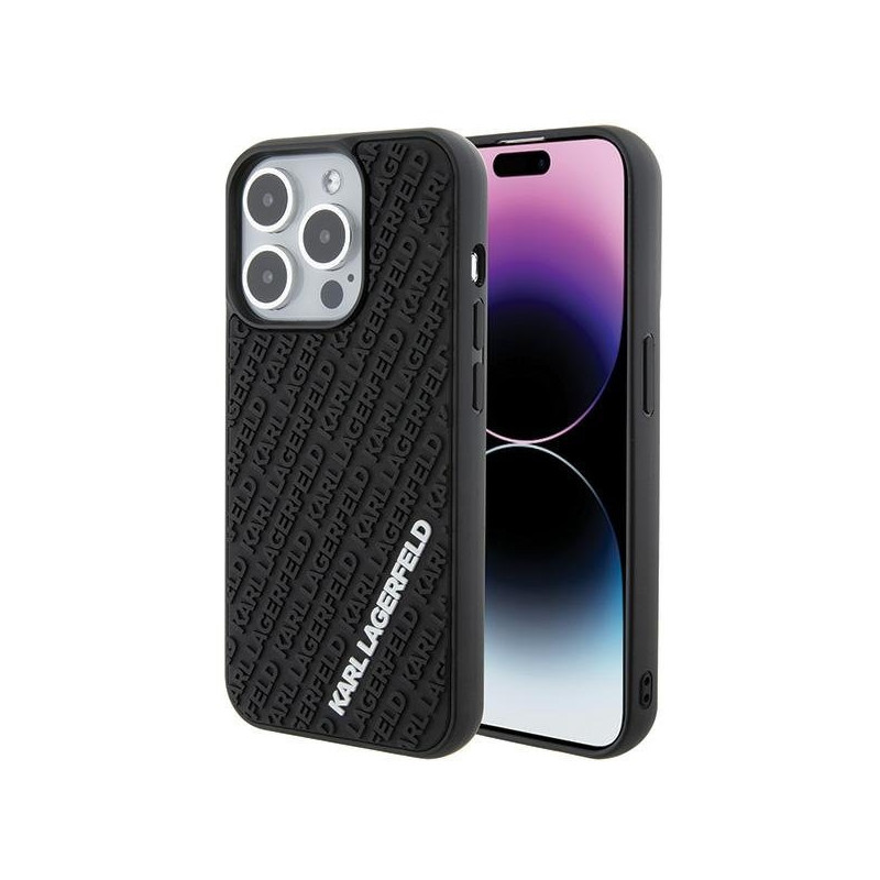 Karl Lagerfeld KLHCP15L3DMKRLK Back Case for Apple iPhone 15 Pro