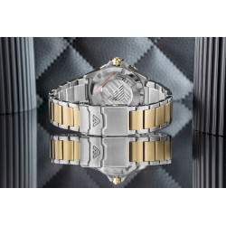 Emporio Armani World Explorer Solar Chronograph AR11738 Silver Blue 42mm