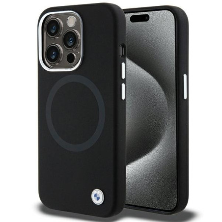 BMW BMHMP15LSILBK2  Back Case for Apple iPhone 15 Pro