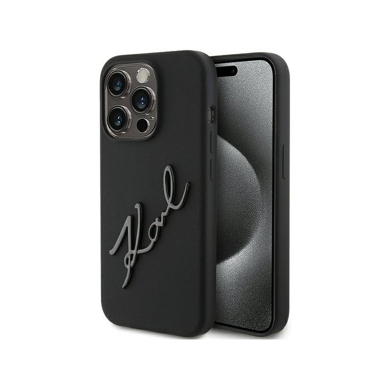 Karl Lagerfeld KLHCP15LSKSBMCK Back Case for Apple iPhone 15 Pro