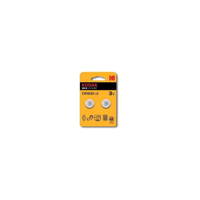 Kodak Lithium CR1620 / 3V Batteries (2pcs)