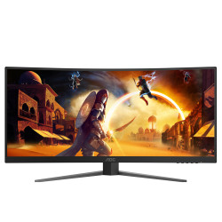 AOC G4 CU34G4Z computer monitor 86.4 cm (34") 3440 x 1440 pixels Wide Quad HD LED Black, Red