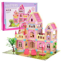 RoGer Wooden Doll House 183 pcs.