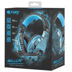 Natec Fury HellCat Gaming Headphones With Microphone and LED Light
