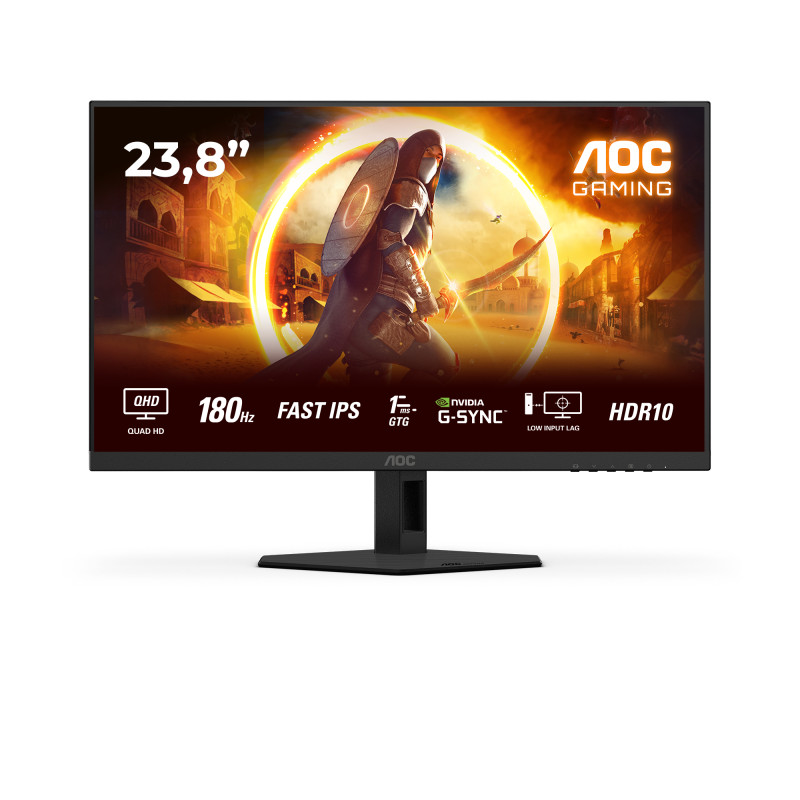 AOC G4 Q24G4RE kompiuterio monitorius 60,5 cm (23.8") 2560 x 1440 pikseliai Quad HD LED Juoda, Raudona