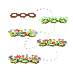 RoGer Flower Garden Constructor 104 pcs.