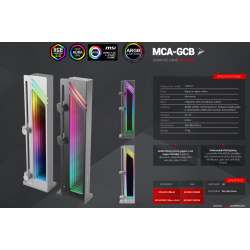 Mars Gaming MCA-GCB Graphics card support bracket ARGB / Black