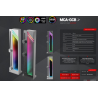 Mars Gaming MCA-GCBW Graphics card support bracket ARGB / White