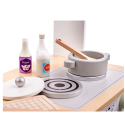 RoGer Wooden Kitchen for Children 68 x 25.5 x 82 cm