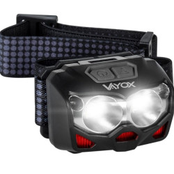 RoGer Headlamp Flashlight 2x LED  500 lm