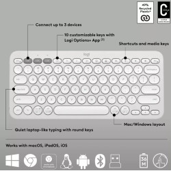 Logitech Pebble 2 Combo Keyboard QWERTY