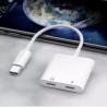 RoGer JH-032 USB-C to 2x USB-C Audio adapter + Charging