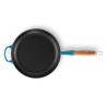 Le Creuset Cast iron pan with wooden handle Ø28cm