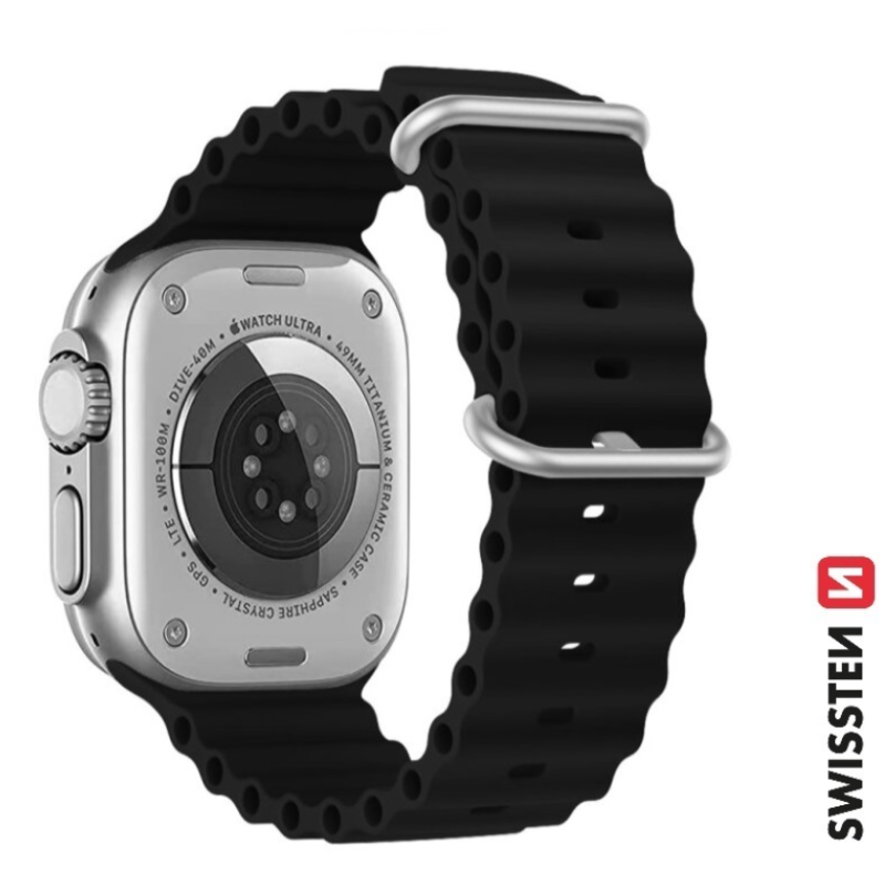 Swissten Marine Silicone Band for Apple Watch 42 / 44 / 45 / 49 mm