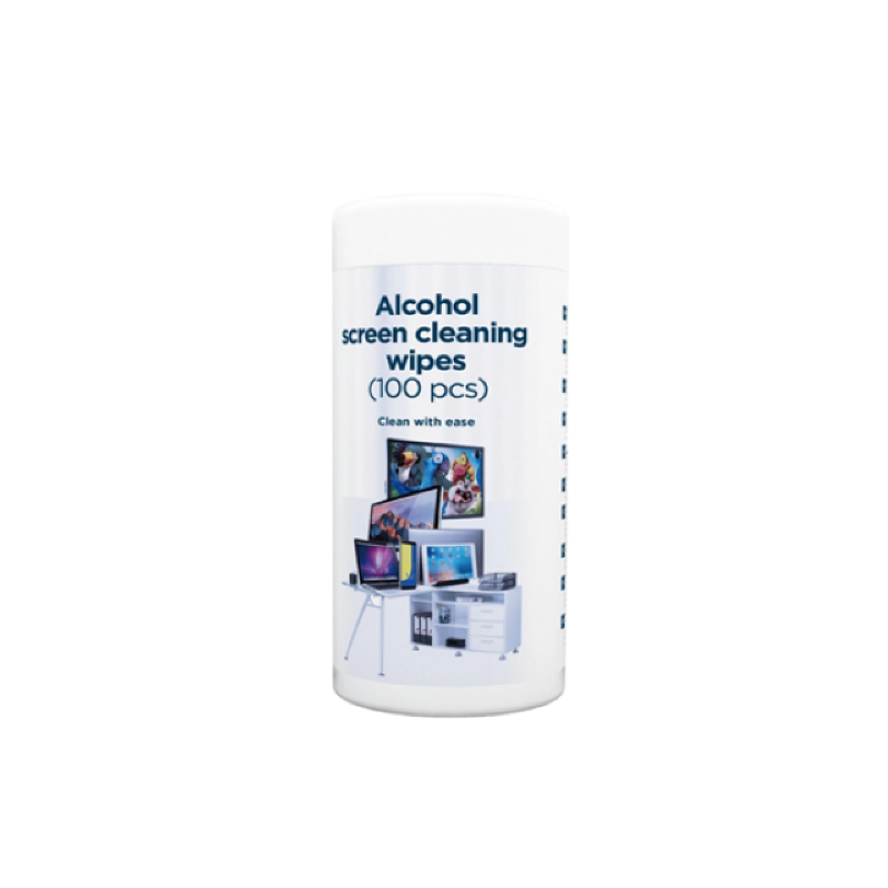 Gembird Alcohol Screen Cleaning Wipes 100pcs