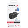 Swissten Travel Charger GaN 2x USB-C / PD USB-A / 18W QC / 65W