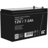 Green Cell Accumulator AGM / VRLA / 12V / 7.2Ah