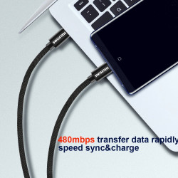 Swissten Textile Fast Charge 3A USB-C / USB-C Data and Charging Cable 1.2m