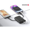 Swissten Power Bank 10000 mAh 20W with Built-In Cables USB-C And Lightning (MagSafe compatible)