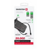 Swissten Power Bank 20000 mAh 20W with Built-In Cables USB-C And Lightning (MagSafe compatible)