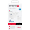 Swissten Travel Charger GaN USB-C 35W PD + Data Cable USB-C - Lightning 1.2m