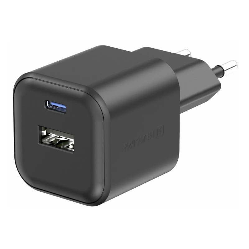 Swissten Travel Charger 12W USB-C / USB-A