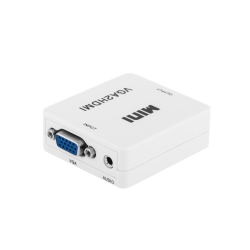 RoGer VGA to HDMI Video Signal Converter (+Audio) / white