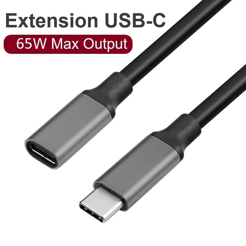 RoGer RO-USBC-EXT-1M-BK