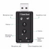 RoGer USB Audio card with microphone input Virtual 7.1