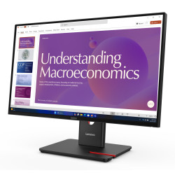 Lenovo ThinkVision T24D-40 kompiuterio monitorius 60,5 cm (23.8") 1920 x 1080 pikseliai „Full HD“ LCD Juoda