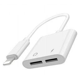 Wooco J-008 Dual Audio & Charge Adapter 2x Lightning