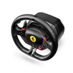 Thrustmaster T98-P Ferrari 296 GTB Juoda USB Vairas + pedalai Analoginis / skaitmeninis PC, PlayStation 4, PlayStation 5