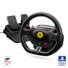 Thrustmaster T98-P Ferrari 296 GTB Juoda USB Vairas + pedalai Analoginis / skaitmeninis PC, PlayStation 4, PlayStation 5