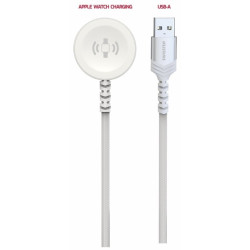 Swissten Braided Wireless Magnetic Charger for Apple Watch 1.2m