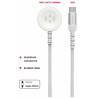 Swissten Braided Metal Magnetic Wireless Charger For Apple Watch USB-C 1.2m