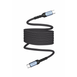 Swissten Magnetic USB-C Data Cable Self-Winding 60W 1m