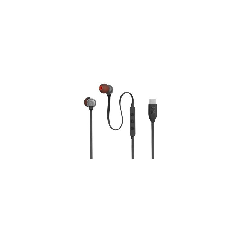 JBL Tune 310C USB-C Wired Headphones black
