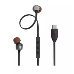 JBL Tune 310C USB-C Wired Headphones black